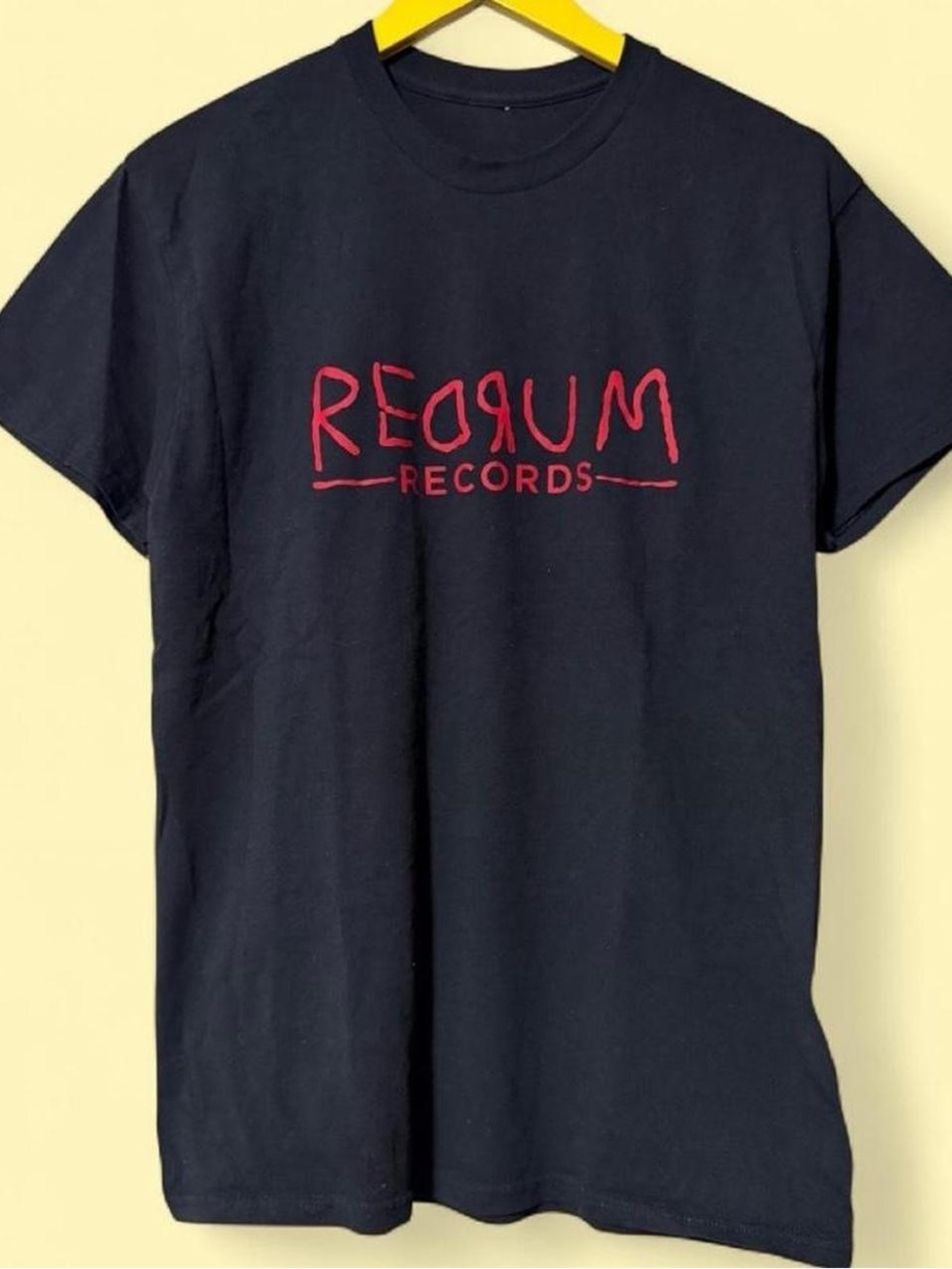 Redrum Records black T-shirt medium